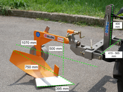 einscharpflug für kleintraktoren wie z b kubota oder iseki mod dp 16