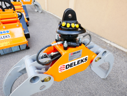 holzzange holzgreifer mit rotator für kräne und mini bagger 1 8 bis 3 5t mod dk 11c gr 30f