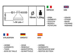 hydraulischer mulchkopf für minibagger mod arh 80