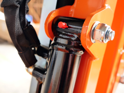 hydraulischer böschungsmulcher mit auslegearm für traktor mod airone 180 tr