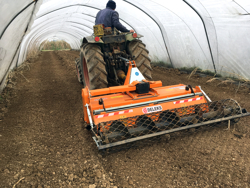 umkehrfräse mit feinkrümmelwalze für traktor mod dfu 160