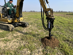 hydraulischer erdbohrer für minibagger grhd