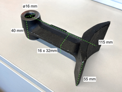 hydraulischer mulchkopf für minibagger mod arm 80