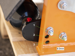 hydraulischer mulchkopf für minibagger mod ar 100