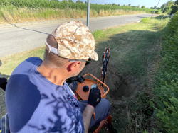 mini heckbagger für traktor inkl baggerlöffel mod drs 1000