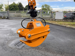 holzzange holzgreifer fur krane und mini bagger von 1 5 bis 2 5t mod dk 10h