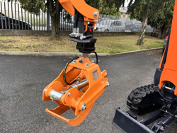 holzzange holzgreifer mit rotator fur krane und mini bagger von 1 5 bis 2 5t mod dk 10h gr 10