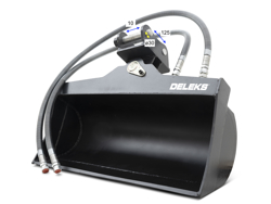 grabenraumloffel schwenkloffel hydraulisch fur minibagger m180 800