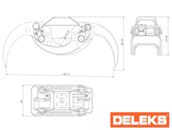 holzzange holzgreifer für kräne und mini bagger 5 bis 10t mod dk 18