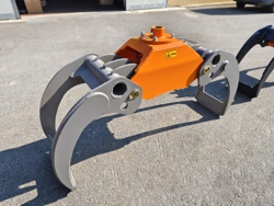 holzzange holzgreifer für kräne und mini bagger 5 bis 10t mod dk 18