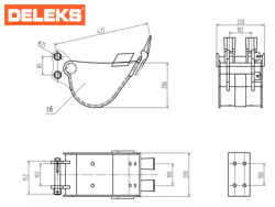 schaufel für minibagger bhb 200