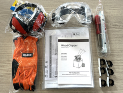 benzin häcksler schredder mit b&s motor mod dk 300 lc