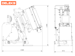 hydraulischer böschungsmulcher mit auslegearm für traktor mod merlo
