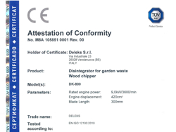 benzin häcksler schredder mit lifan motor mod dk 800 lf