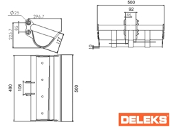 schaufel für minibagger 500