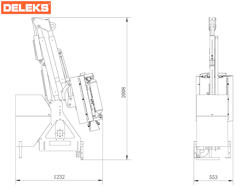 hydraulischer böschungsmulcher mit auslegearm für traktor mod airone