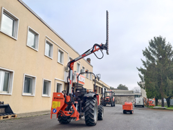 hydraulischer böschungsmulcher mit auslegearm für traktor mod airone