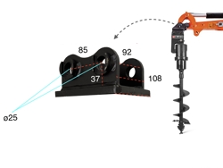 erdbohrer minibagger mit zubehör 1 ton mod m100