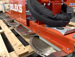 hydraulische astsage mit 5 sageblattern hrdisc5