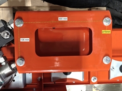 hydraulische astsage mit 5 sageblattern hrdisc5