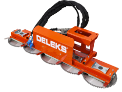 hydraulische astsage mit 5 sageblattern hrdisc5