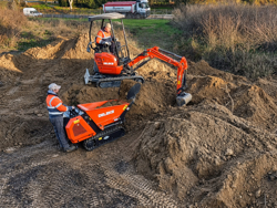 minidumper mit kubota m8000