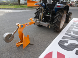 single furrow plough with gauge wheel for tractors like yanmar iseki dp 20