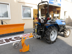 single furrow plough with gauge wheel for tractors like yanmar iseki dp 20