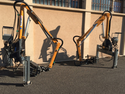 hydraulic forestry crane with log grapple for tractor crab 3000