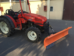 snowplough with plate for tractor lns 190 a