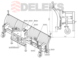 snowplough for telehandlers manitou ssh 04 3 0 manitou
