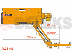 sideshift flail mower heavy offset side mulcher for tractors alce 160