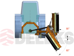 sideshift flail mower heavy offset side mulcher for tractors alce 180