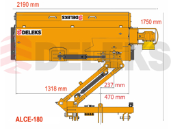 sideshift flail mower heavy offset side mulcher for tractors alce 180