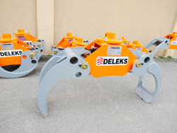 log grapple for mini diggers forest crane or manur loading dk11 c
