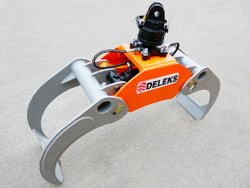 log grapple with fixed pendulum rotator for minidiggers and forest cranes dk 16 gr 30f