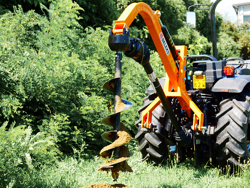 post hole digger for traktor with hydraulic system l 50h