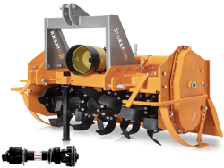 heavy rotavator tiller for tractors working width 150cm mod dfh 150