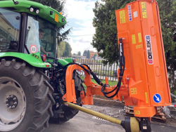 sideshift flail mower heavy offset side mulcher for tractors alce 180