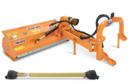 sideshift flail mower heavy offset side mulcher for tractors alce 200