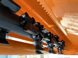 shredder with hydraulic side shift for orchard tractors mod jaguar 150