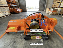 shredder with hydraulic side shift for orchard tractors mod jaguar 170