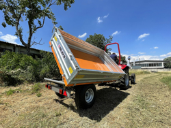 3 way hydraulic tipping trailer for tractor rm 14 t3