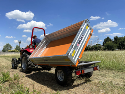 3 way hydraulic tipping trailer for tractor rm 14 t3