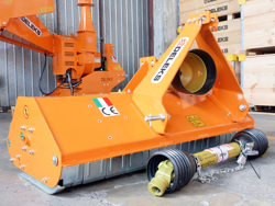 mulcher for compact tractors flail mower 165cm shredder with hammers lince 165