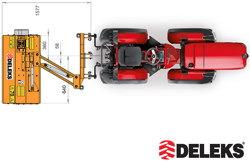 offset verge flail mower multi use sideshift mulcher for tractors volpe 100