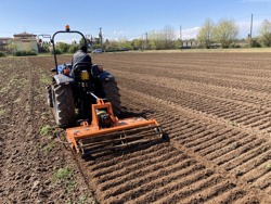 adjustable power harrow for tractors kr 160