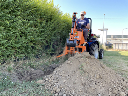 mini backhoe for universal compact tractors drs 1000