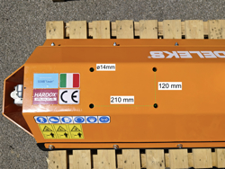 forestry mulcher of 100cm for mini excavators hydraulic shredder mod ars 100