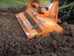 medium heavy rotavator tiller for tractor working width 125cm manuall sideshift mod dfm 125